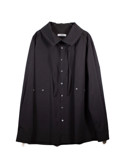 Button Adjustable Shirt (Black)